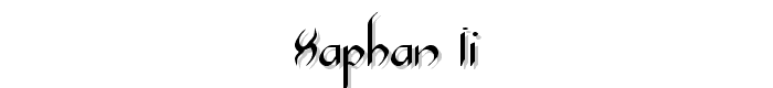 Xaphan II font